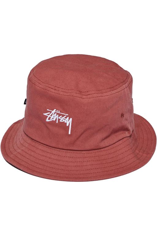 Stussy Mens Stock Bucket Hats Red - ZQCYG5638